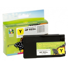 Cartucho amarelo Static Control HP No.953 XL (F6U18AE) não original com novo chip, para impressoras a jato de tinta, 1600 páginas.