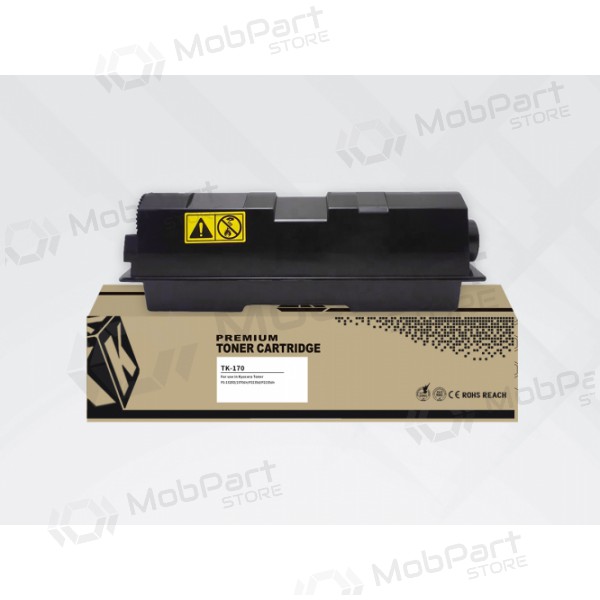 Cartucho de toner preto compatível HYB Kyocera TK-170, para impressoras a laser, com rendimento de 7200 páginas.