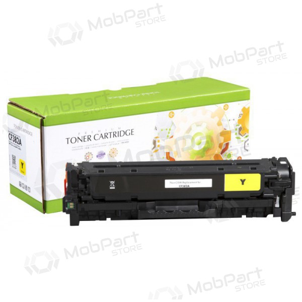 Cartucho de toner compatível Static Control HP 312A (CF382A), amarelo, para impressoras a laser, 2700 páginas.
