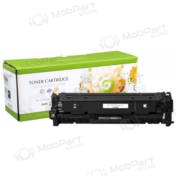 Toner compatível Static Control HP 312X (CF380X), preto, para impressoras a laser, 4400 páginas.