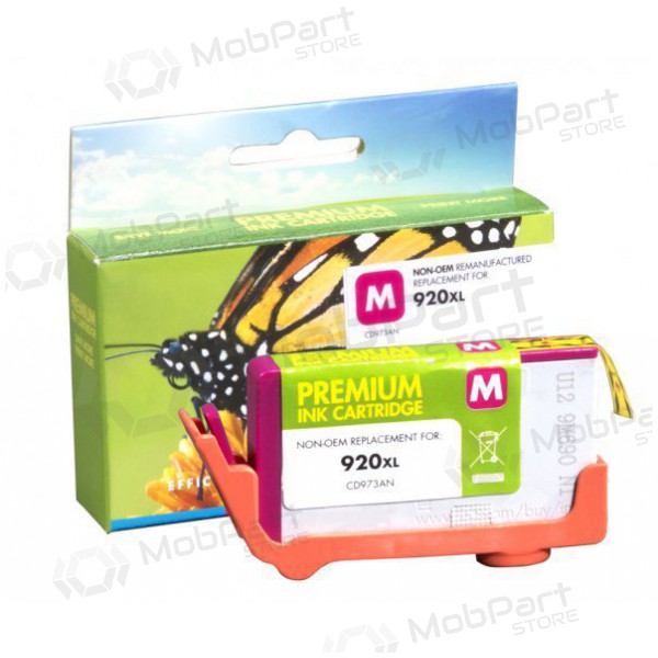 Cartucho de tinta compatível Static Control HP 920XL CD973AE magenta, para impressoras a jato de tinta, rendimento de 700 páginas.