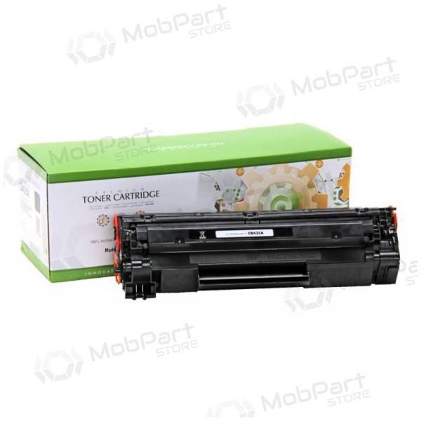 Cartucho de Toner Compatível Static Control Preto para impressoras laser HP CB435A/ CB436A/ CE285A e Canon CRG 725, rendimento de 1500 páginas.