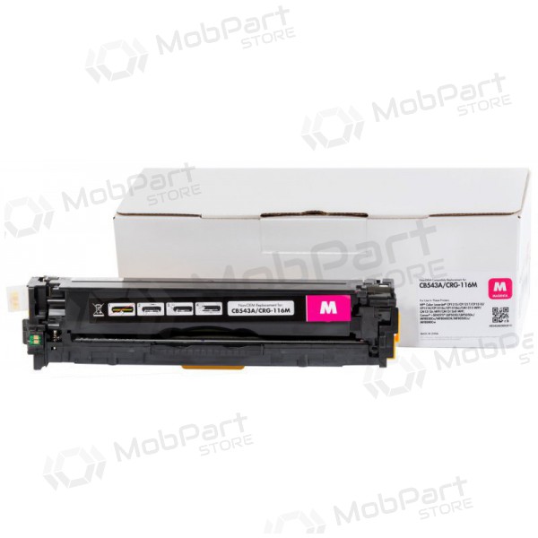 Cartucho de toner compatível Static Control HP CB543A/CE323A/CF213A/ Canon CRG716, magenta, para impressoras laser, 1400 páginas.
