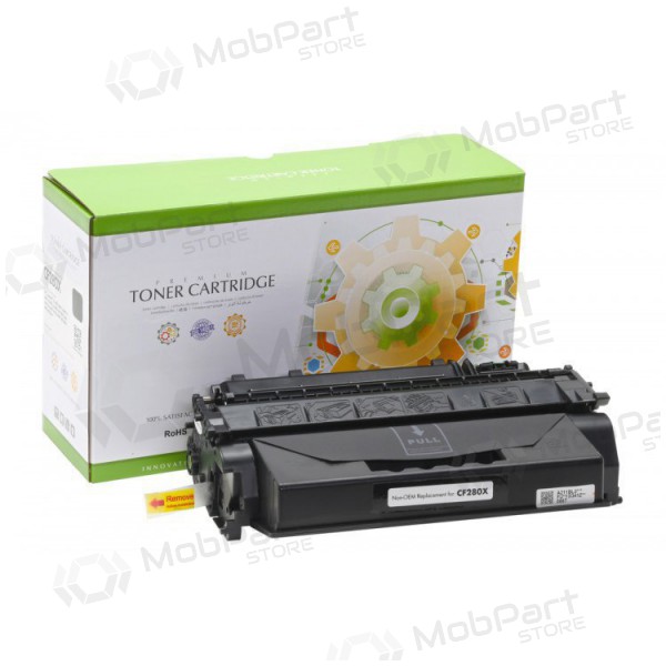 Toner compatível Static Control HP CF280X, preto, para impressoras laser, 6900 páginas.