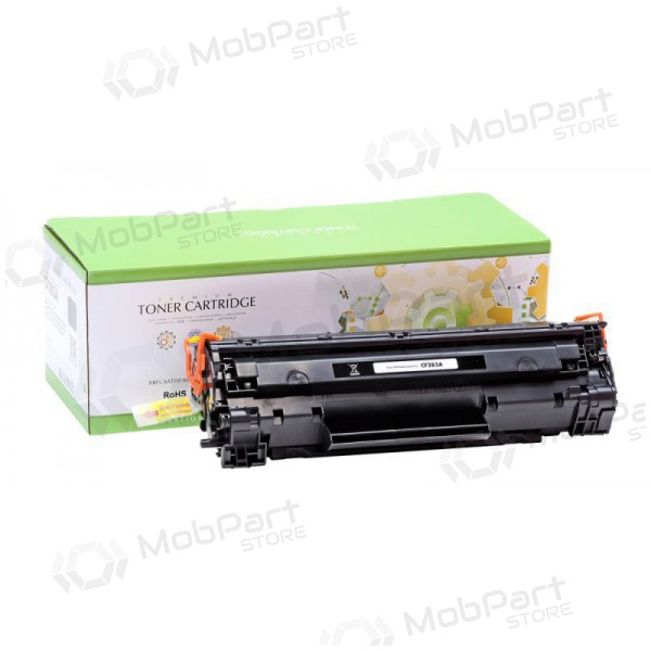 Toner compatível Static Control HP CF283A, preto, para impressoras laser, 1500 páginas.