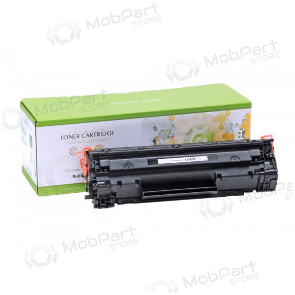 Toner compatível Static Control preto para HP CF283X / Canon CRG-737, 2200 páginas.