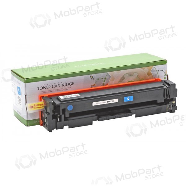 Cartucho compatível Static Control - HP CF401X / Canon CRG 045H, cartucho ciano para impressoras laser, 2300 páginas.