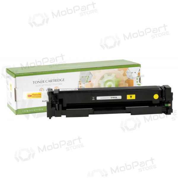 Cartucho de toner amarelo compatível Static Control HP CF402A / Canon CRG 045 para impressoras a laser, 1400 páginas.