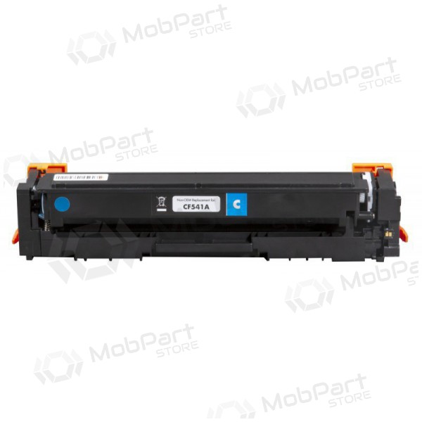 Cartucho de toner compatível Static Control HP No.203A (CF541A)/Canon CRG-054C com novo chip, ciano, para impressoras laser, 1400 páginas.