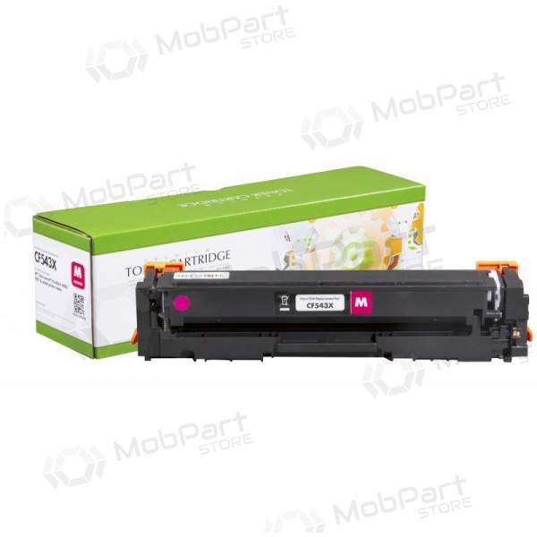Toner compatível magenta para HP 203X (CF543X) / Canon CRG-054HM, com chip novo Static Control, para impressoras a laser, 2500 páginas.