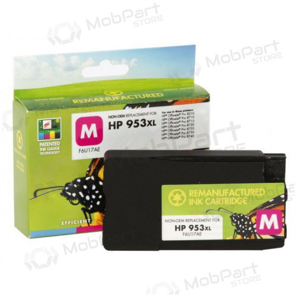 Cartucho de Tinta Compatível Static Control Magenta para HP 953XL (F6U17AE), com Novo Chip, para Impressoras a Jato de Tinta, 1600 páginas.