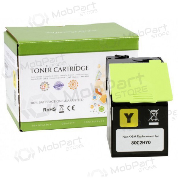 Neoriginal Static Control Lexmark 802HY (80C2HY0), amarelo cartucho para impressoras a laser, 3000 páginas.