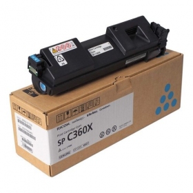 Cartucho de toner Ricoh SP C360X (408251), Ciano (SPEC)