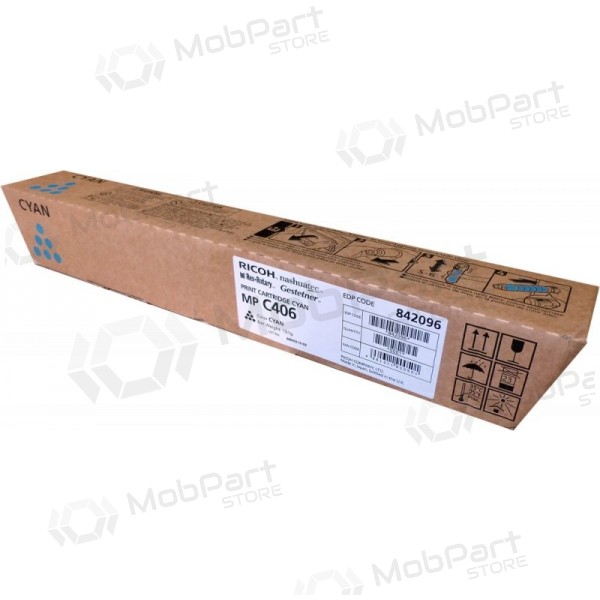 Cartucho de toner Ricoh MP C406 (842096), ciano