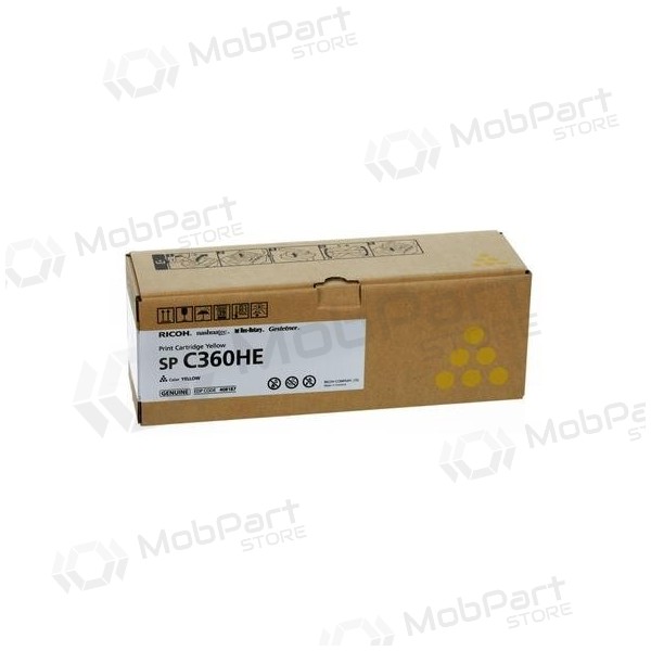 Ricoh SP C360HE (408187) Cartucho de laser, Amarelo