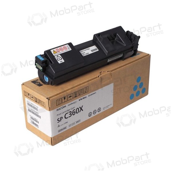 Cartucho de toner Ricoh SP C360X (408251), Ciano (SPEC)