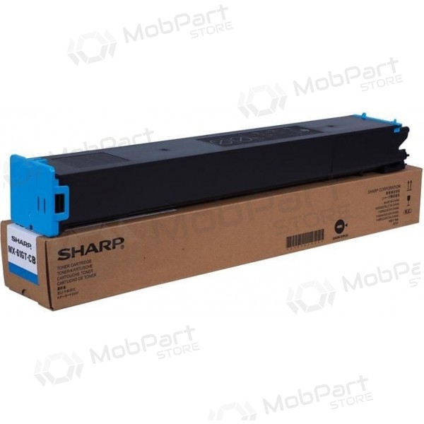 Sharp MX-61GT-CB (MX61GTCB) Cartucho de toner, Ciano