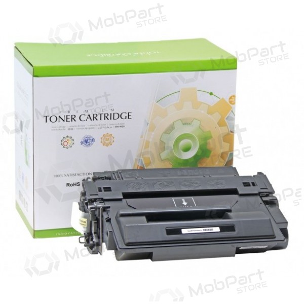 Cartucho de laser Static Control preto, compatível com HP 55X (CE255X)