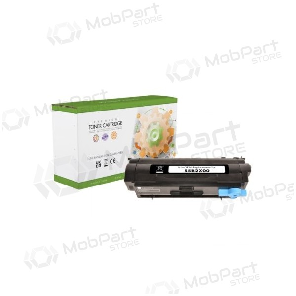 Cartucho de toner Static Control preto, compatível com Lexmark 55B2X00
