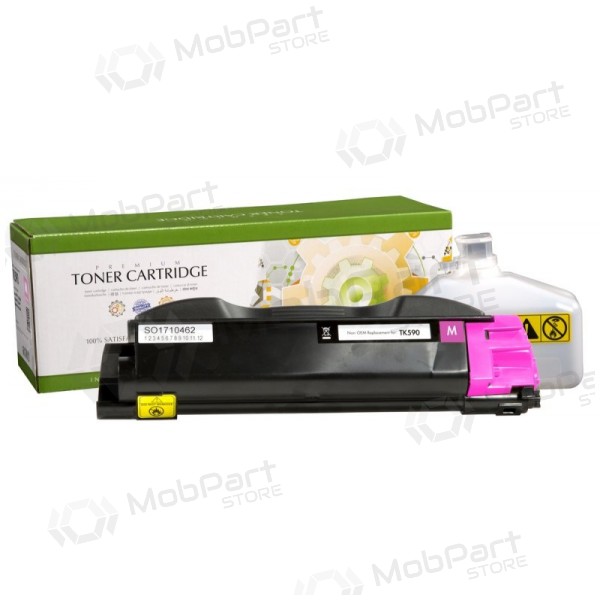 Cartucho de laser Static Control magenta, compatível com Kyocera TK-590M