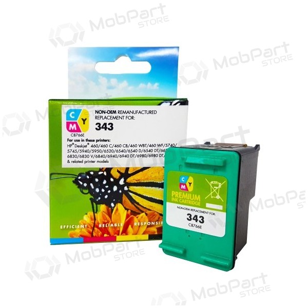 Cartucho de tinta Static Control CMY, compatível com HP 343 Tricolor (C8766EE) 330 páginas