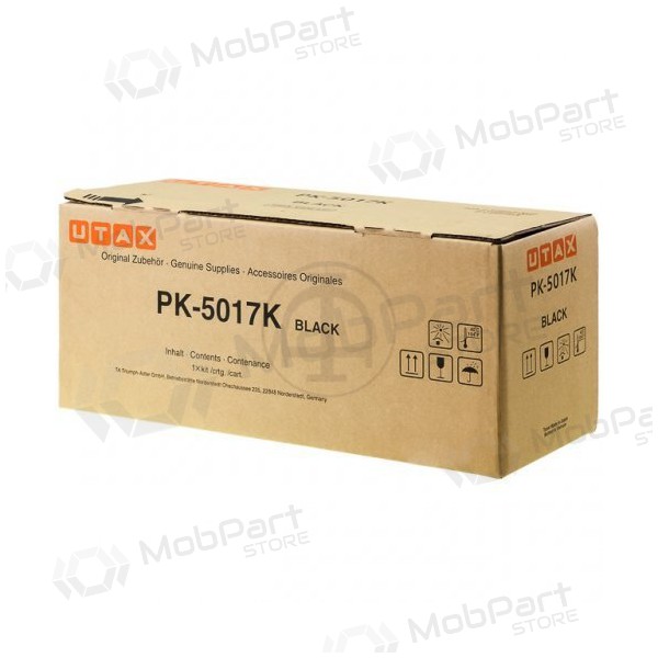 Cartucho de toner Triumph-Adler/Utax PK-5017K (1T02TV0UT0/1T02TV0TA0), cartucho preto para impressoras a laser, 8000 páginas
